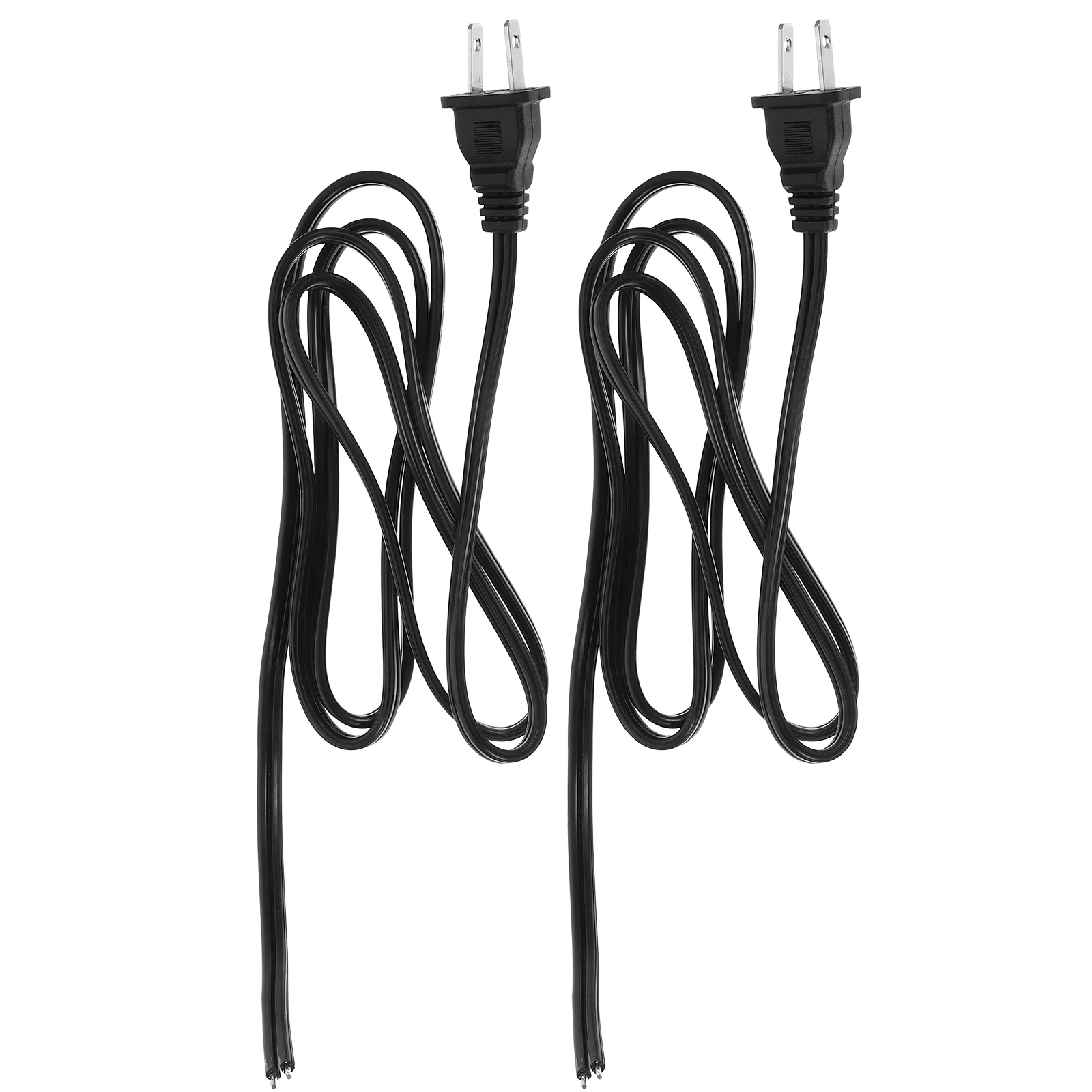 2 Pcs Strip The Power Cord Wire Extension Electrical Deep Fryer Plug Appliance Cable Tool Ac Dishwasher Stripping