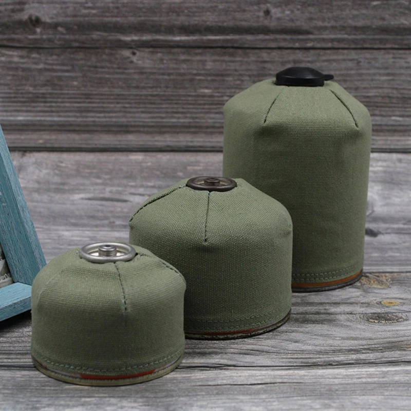 1Pc Gas Can Protective Cover Outdoor Camping Fuel Canister Flat Gas Cylinder Tank Protector Cover Bag Camping Equipment