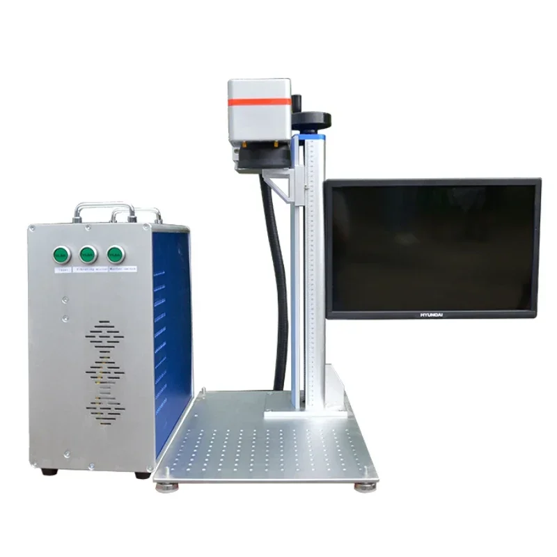

cross-border 50w metal fiber laser engraver name plate jewelry engraving and cutting machine/30 watt fiber laser marking