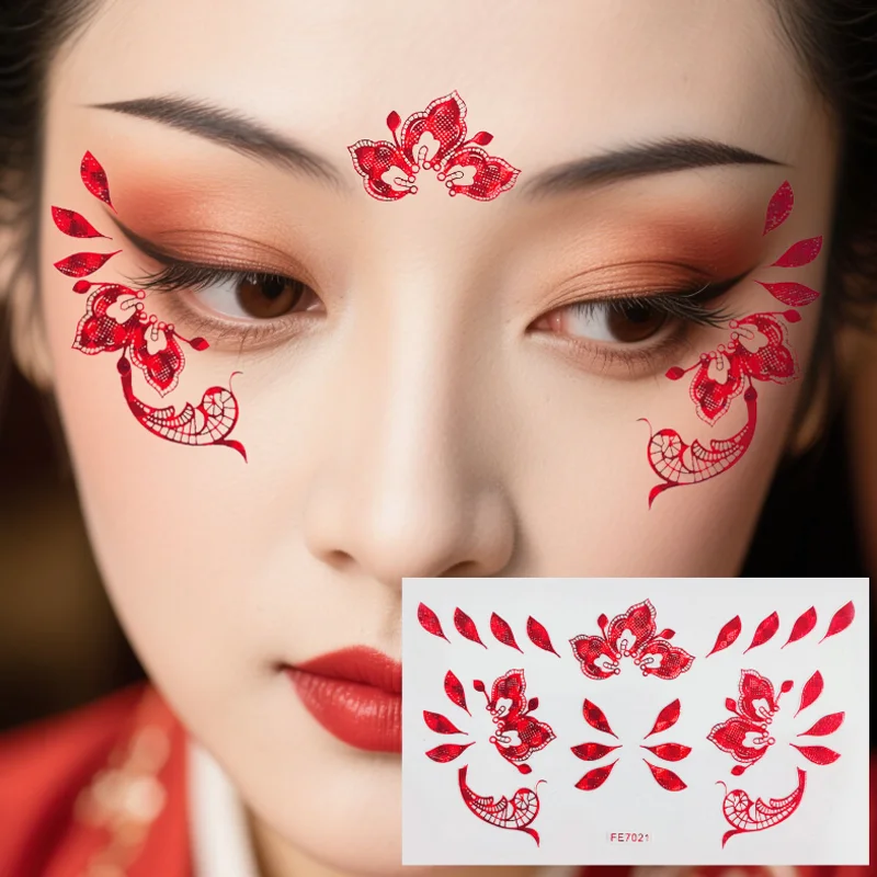 

Colorful Eyebrow Eye Facial Stickers Adhesive Freckles Face Decals Festival Ball Face Decorations Beauty Makeup Cosmetic Tools