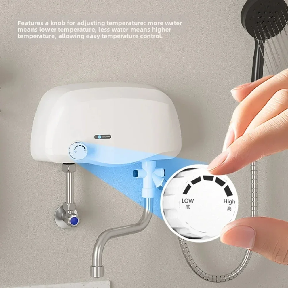 Dual outlet electric water heater 3500W fast heating technology with stable temperature control and easy installation