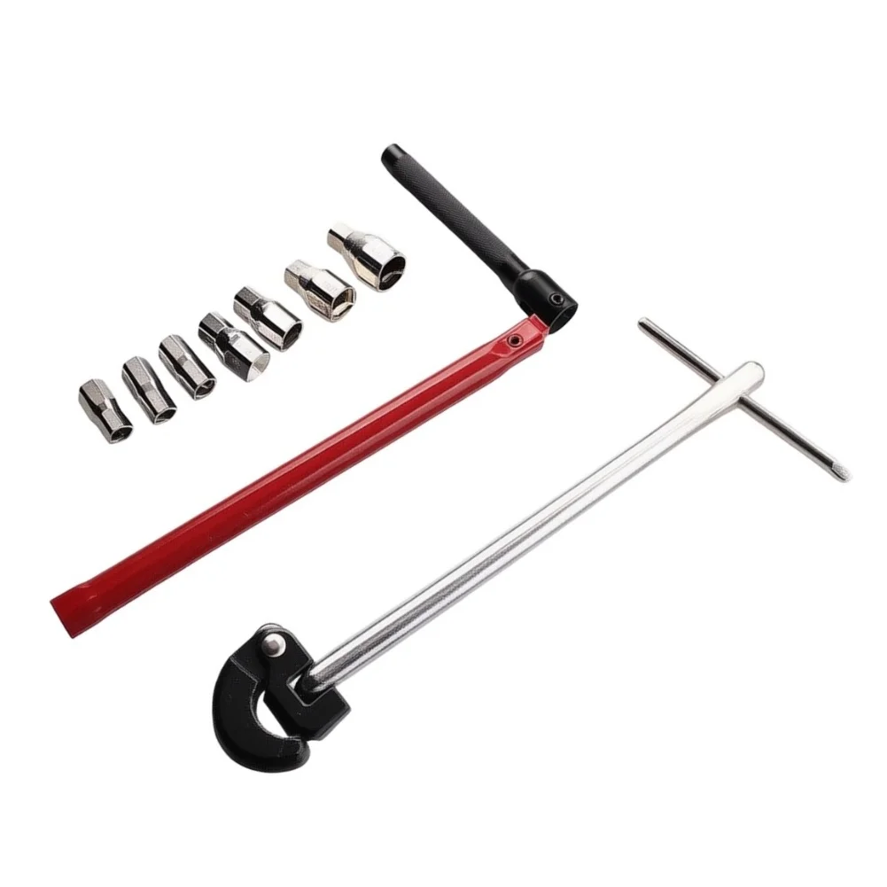  Faucet Wrench Set Adjustable Nut Wrench 8-17mm Wrench With 7 Socket Installation Tool For Shower Faucet Kitchen Hand Tools