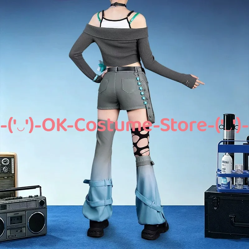 [Customized Size] NIJISANJI VTuber Twitch X Y4T4 Reina Cosplay Costume Watch Rei7 Outfit Halloween Carnival Party Uniform Suit view 2