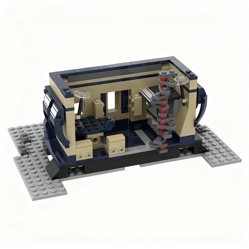 593 pièces MOC Mustangesd House Creator Expert Modèle de construction en blocs Jouets d'architecture Assemblage Cadeau de Noël DIY Idée créative