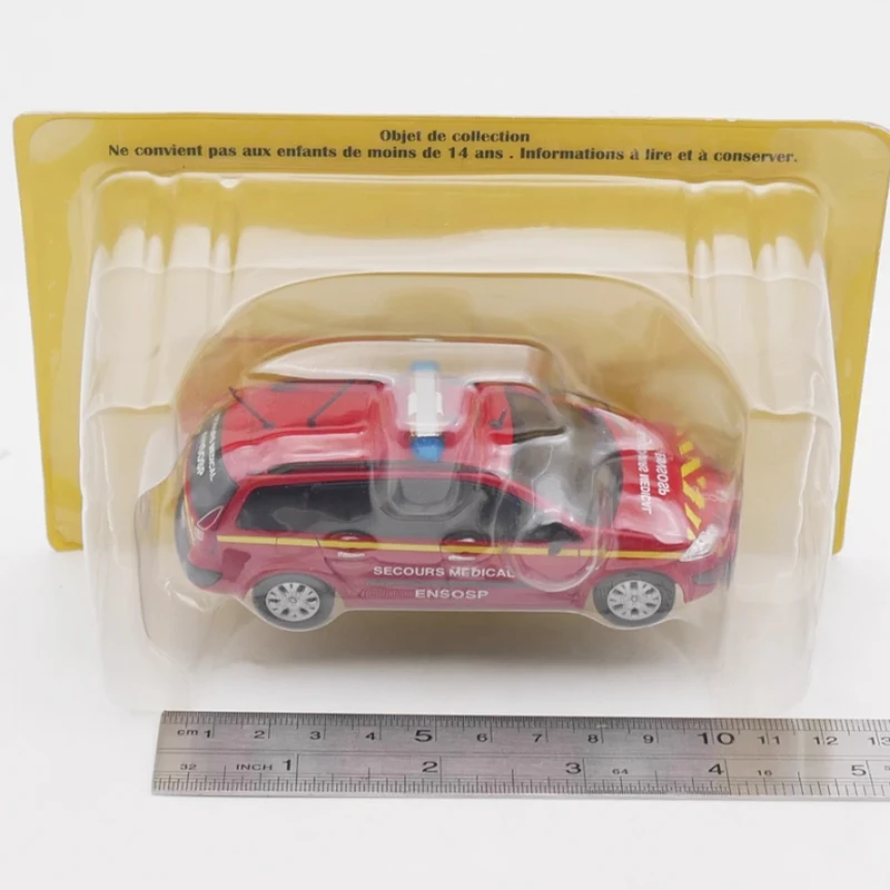 Ixo diecast escala 1:43 megane quebrar motor de incêndio carro liga modelo simulação adulto lembranças colecionáveis presente do menino ornamentos estáticos