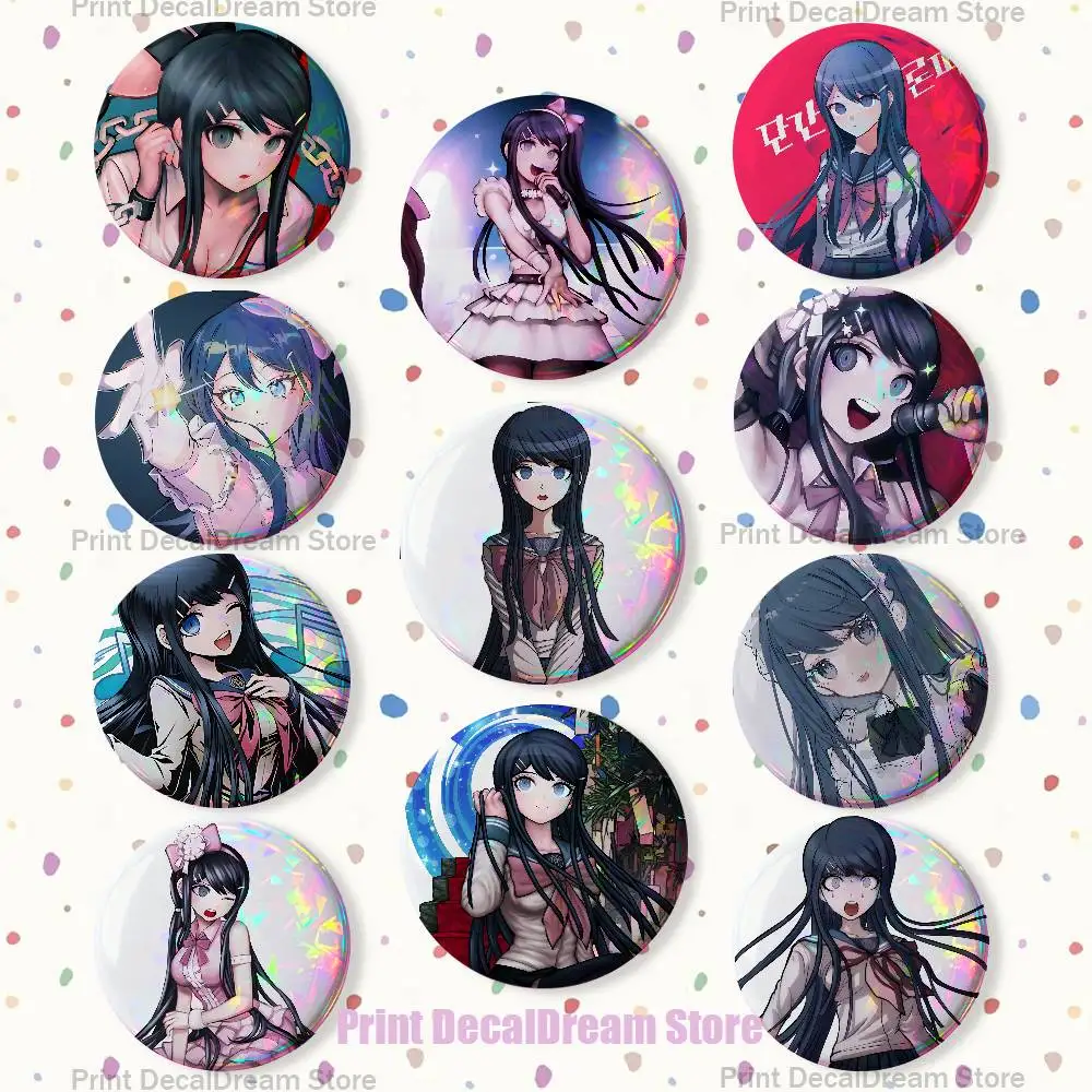 Game M-Maizono Sayaka 22mm,32mm,42mm,58mm,75mm Round Badge Brooch For Various Clothing Backpacks Jewelry Accessories Gift