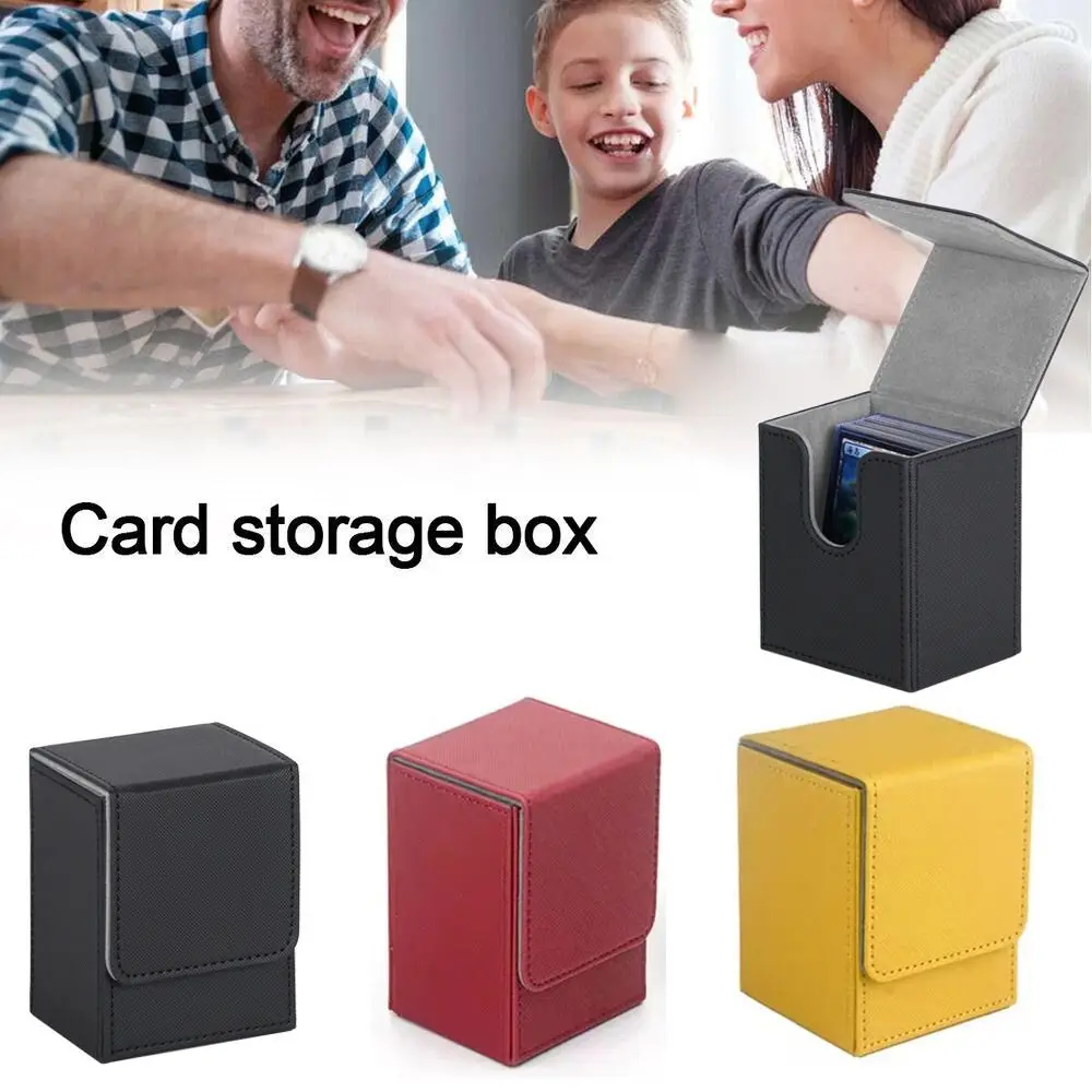 Collection Box PU Game MTG Trading Card Holder Collectible Game Storage Deck Box Protectors Organizer Container Children