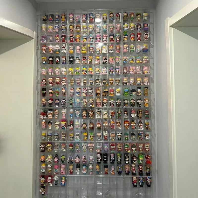 

Прозрачная акриловая подставка-органайзер для фигурок, настенный органайзер для игрушек Bubble Mart, настольный органайзер
