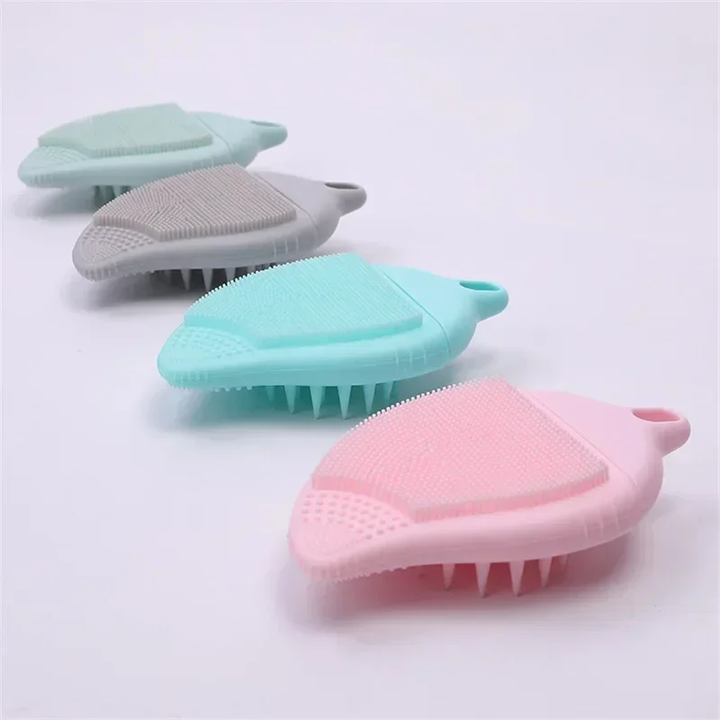 Silicone Dishwash Brush Dish Bowl Cleaning Brush Multifunction Scouring Pad Pot Pan Wash Brushes Kitchen Cleaner Washing Tool