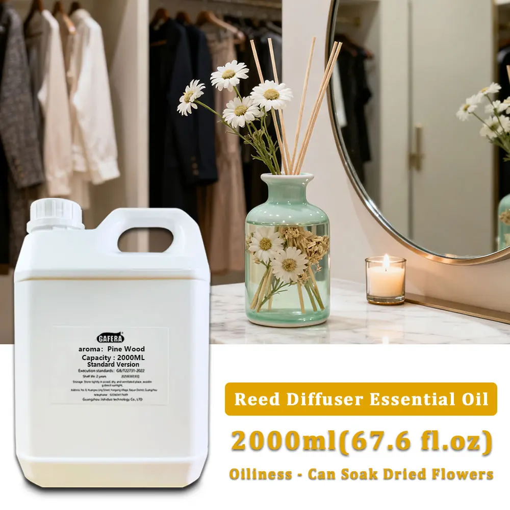 GAFERA 2000ml(67.6 fl.oz) Ritz-Carlton/Pine Wood Diffuser Supplements Essential Oil For Reed Diffuser & Fireless Aroma Diffuser
