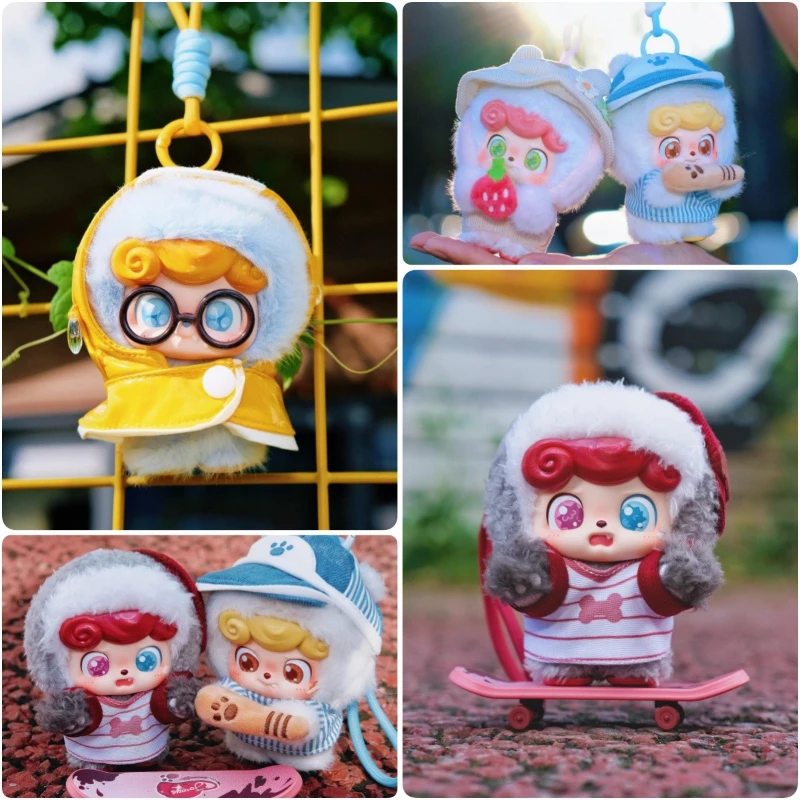 

Q Kid Outdoor Activities Series Blind Box Vinyl Face Mystery Box Anime Figure Plush Doll Bag Pendant Keychain Surprise Toy Gifts