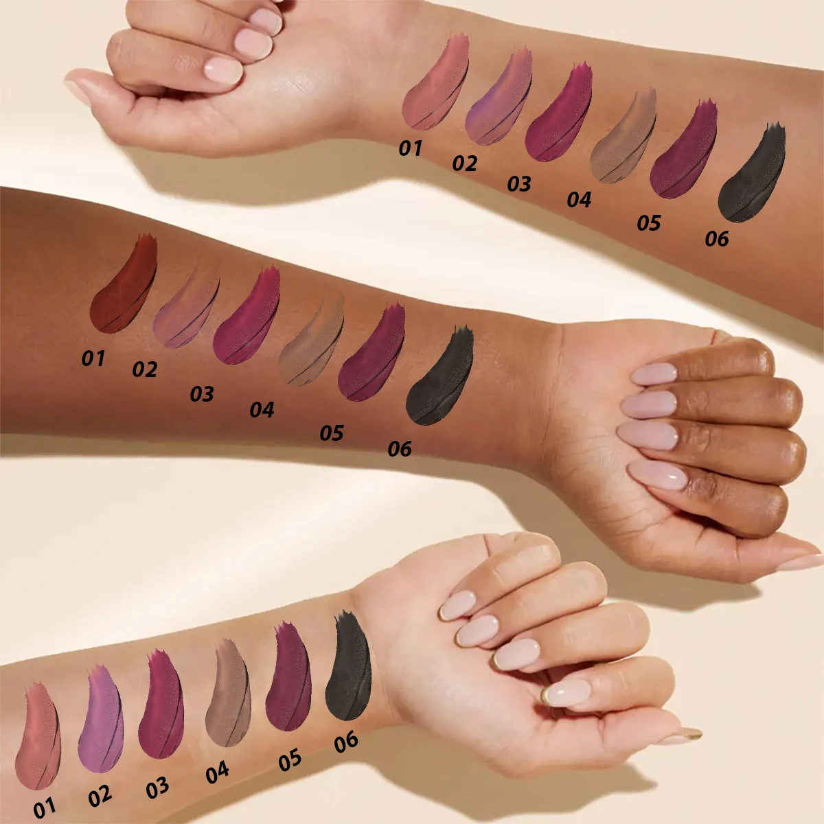 Velvet matte lip gloss, waterproof, easy to color, lightweight texture, natural makeup effect