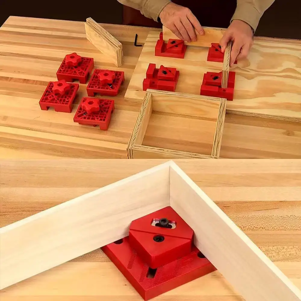 1Pcs 90 Degree Corner Clamps for Woodworking Angle Clamp Tool Fast Adjustable Quick Spring Holder Photo Picture Frame Fixer