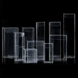 Multi-size Transparent PVC Plastic Box Candy Chocolate Cookies Toy Gift Packaging Box Jewelry Display Boxes Wedding Party Favors