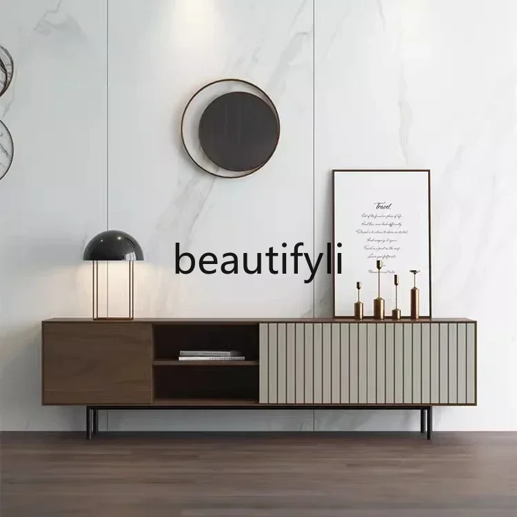 smt1 Mode, tv-meubel, eenvoudige moderne design bijzetkast, Scandinavisch Italiaans licht luxe klein appartement modelkamer AA