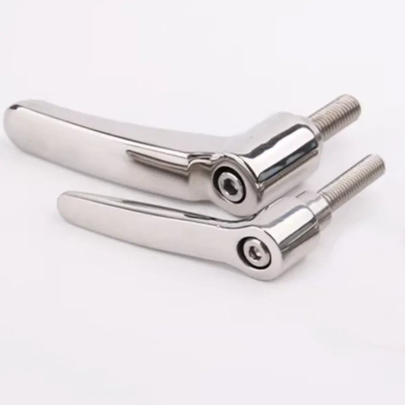 

1 шт. Регулируемая ручка из нержавеющей стали 304, M5 M6 M8 M10x16~50 мм, регулируемый L-образный самоблокирующийся винт, гайка с 7-образной ручкой