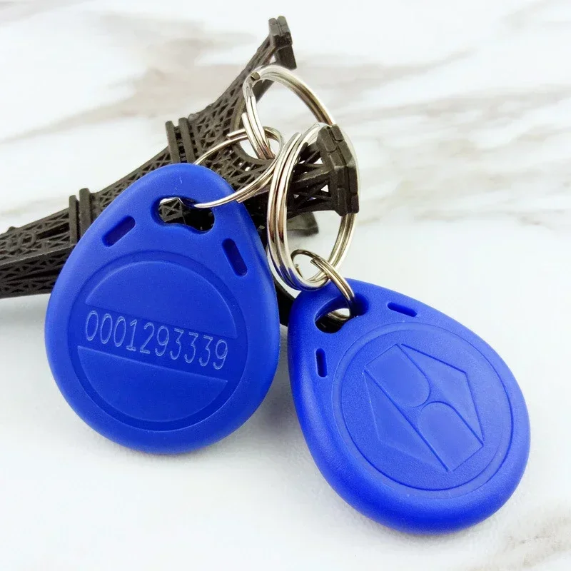 100pcs/lot ABS  Keychain Stickers Card Tag Key ID Keyfob Door Entry Access Control KeyChain Token