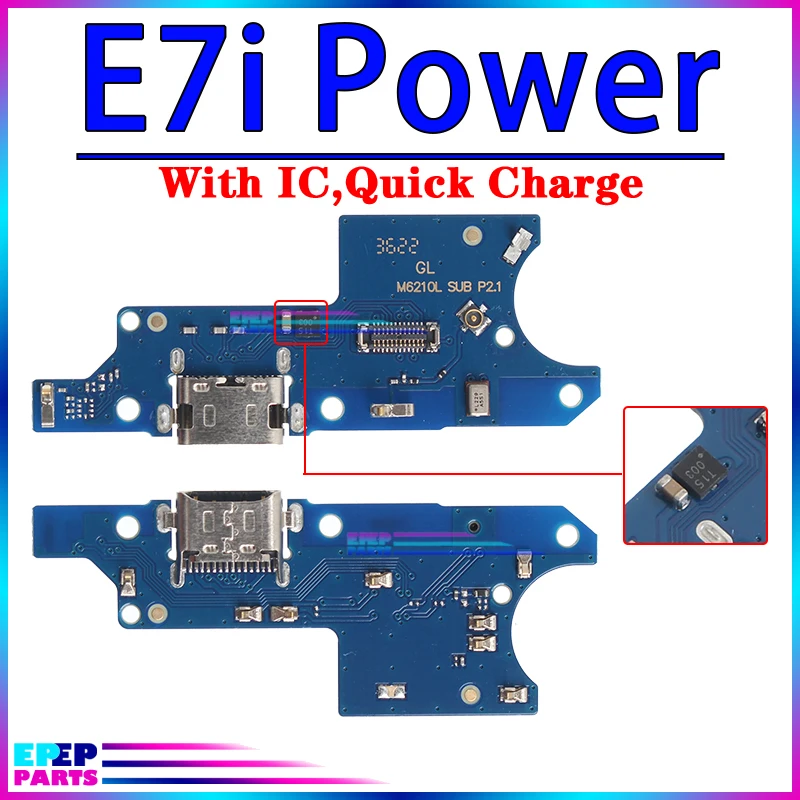 Usb Dock Charger Connector for Motorola Moto E5 E6 E6i E6S E7 E7i Play Go Plus Power Charging Board Module Flex Ports