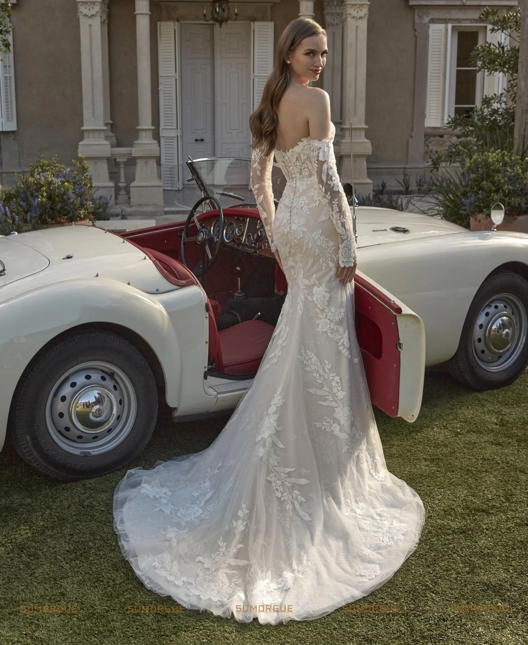 Luxury Fashion Mermaid Wedding Dresses Elegant Lace Sweetheart Applique Tulle High-end Customized Vestidos De Novia