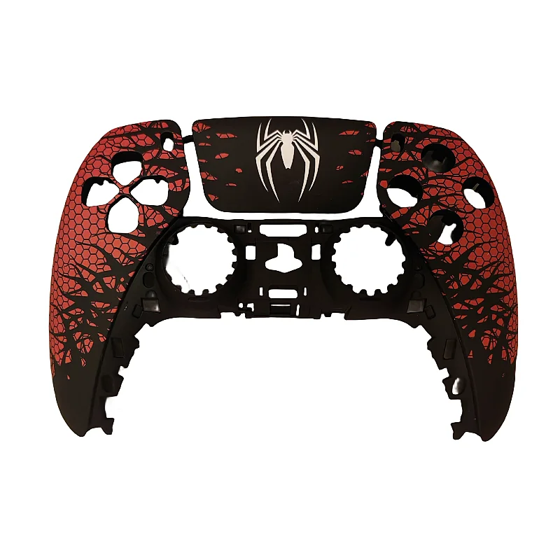 NEW Black Red Spider Version Controller Faceplate Shell For PS5 Controller For P5 BDM-010/020/030 Game Controller Front Case