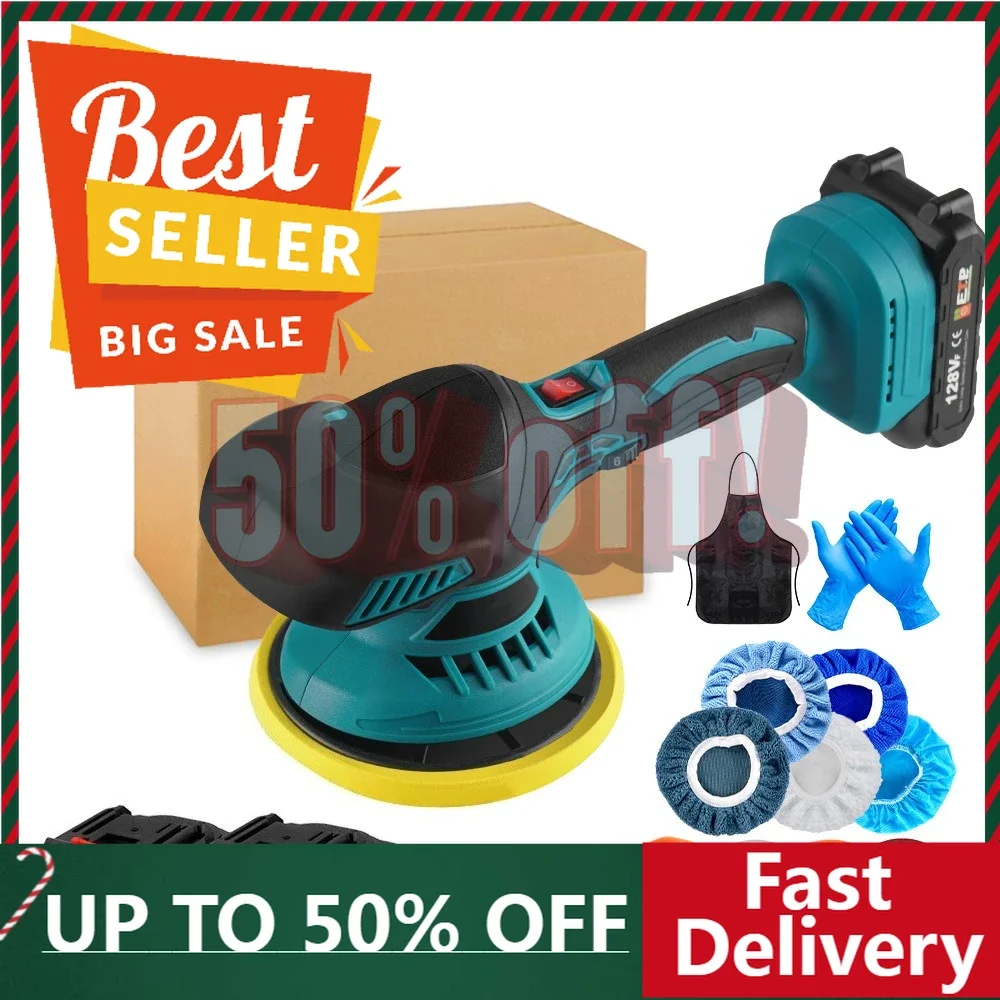 

【Fast Delivery】Electric Car Polisher Adjustable Electric Auto Polishing Machine Metal Waxing Wood Grinding Tool For Makita Batte