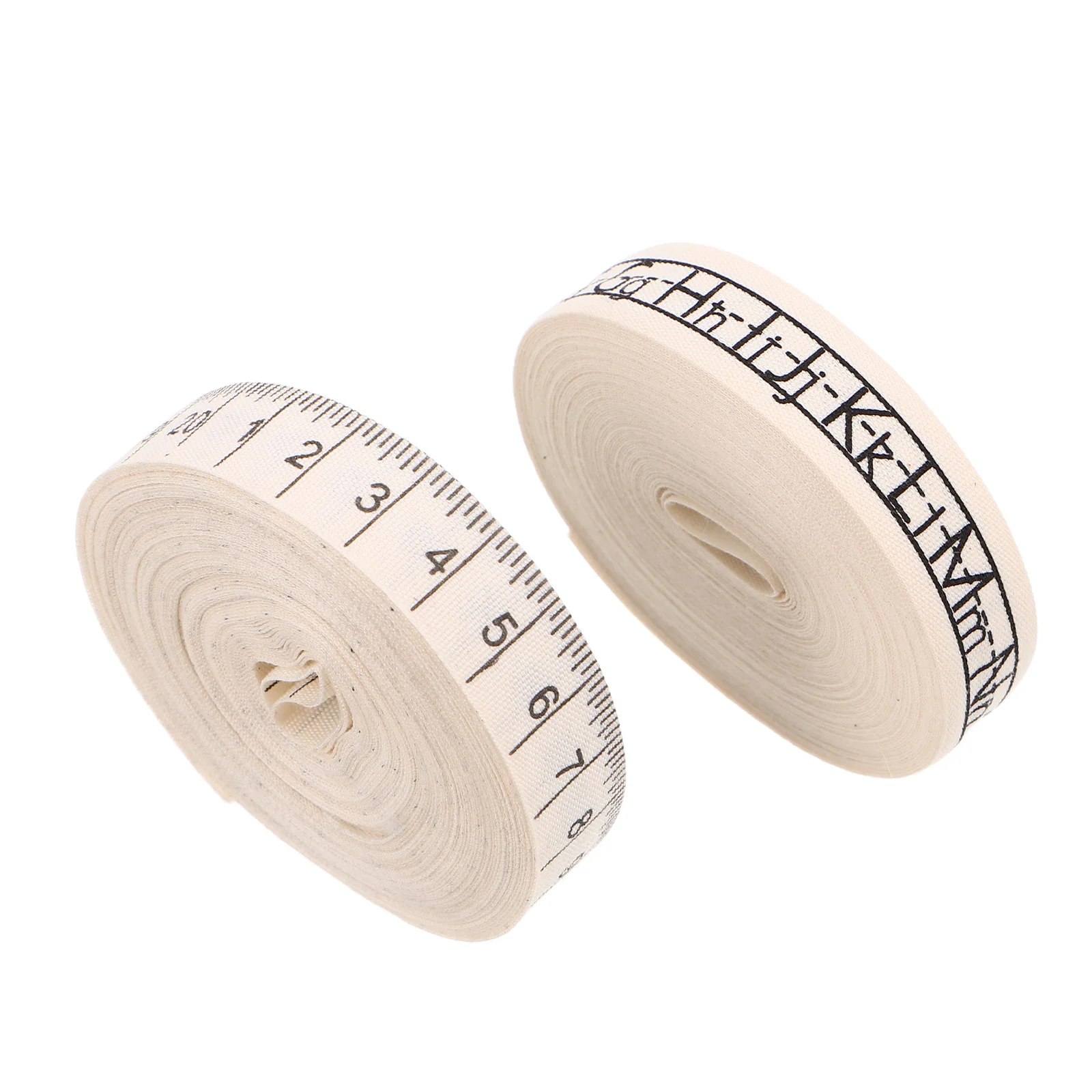 

2Pcs Back to School Ribbon Cotton Ruler Alphabet Print for DIY Crafting Teacher Appreciation Party Decorations Wrapping Supplies
