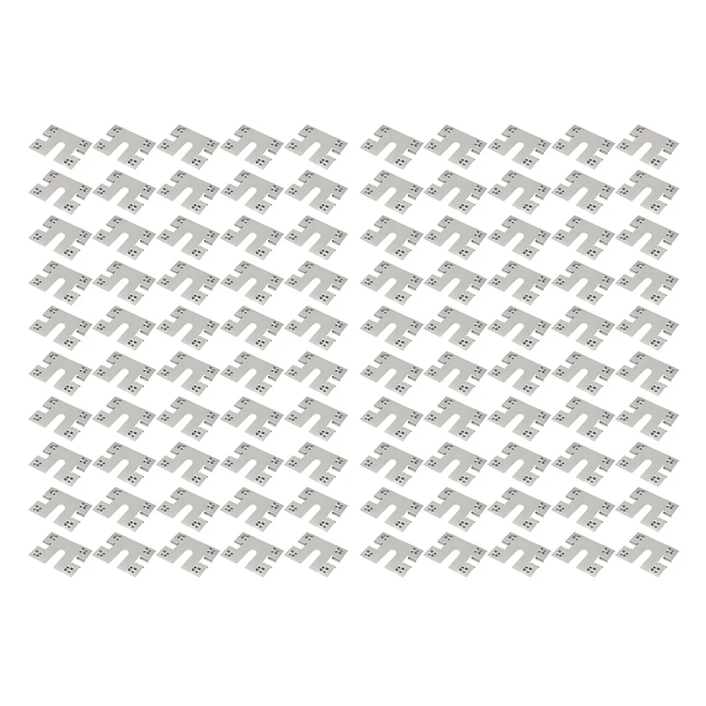 

100pcs Solar Panel Grounding Clip Washer 40*50mm Solar Grounding Spacer Sheet For Solar Photovoltaic Systems Ground Lug