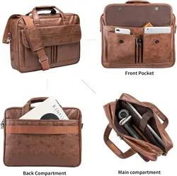 Leather Messenger Bag Laptop Briefcase Vintage Satchel Men Bag Leather Handmade Men Genuine Laptop Messenger Briefcase Bag