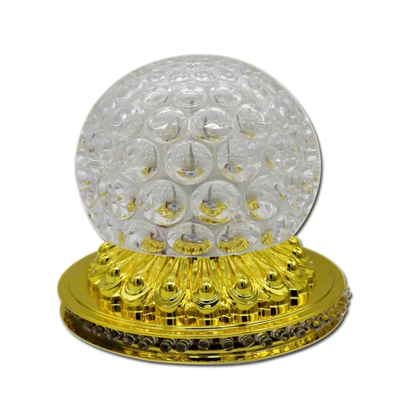 Mini LED Rotating Little Sun Pineapple Stage Light Disco Magic Ball Crystal Colorful Flash Atmosphere Stage Light Party Christma