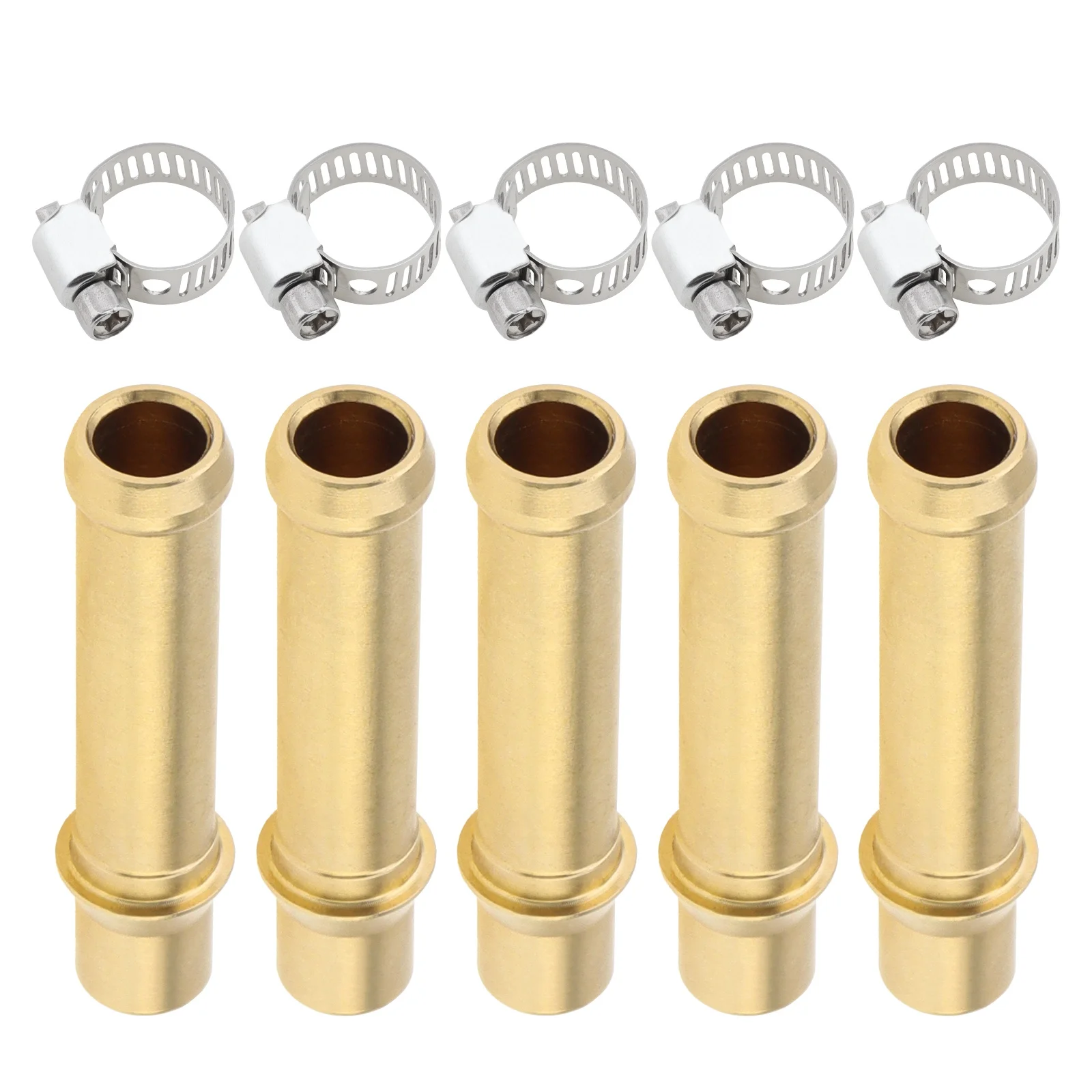 

5 sets 397 Push Type Connector Transmission Flush Kit Fit for GM Chevrolet 96-24 Clamp Brass Transmission Cooler Line Fittings