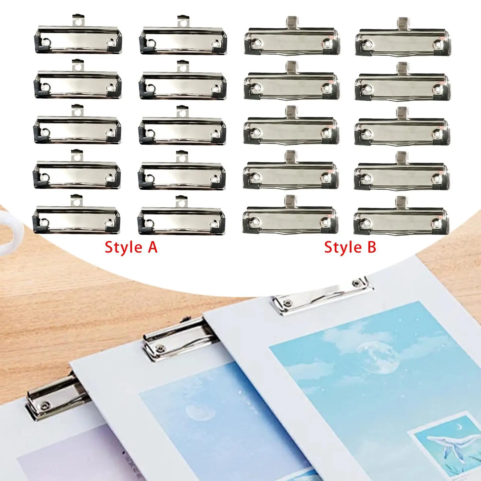 10x Bull Binder Paper Clips File Clamp File Money Binder Clips Clips 4 inch Long for Drawing Board Kitchen,Art Crafts Office