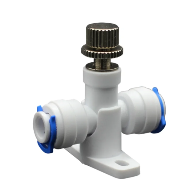 

Reverse Osmosis 1/4" Hose RO Water Flow Adjust Valve Regulator Waterflow Control Valve Connector Fitting Water Speed Controller