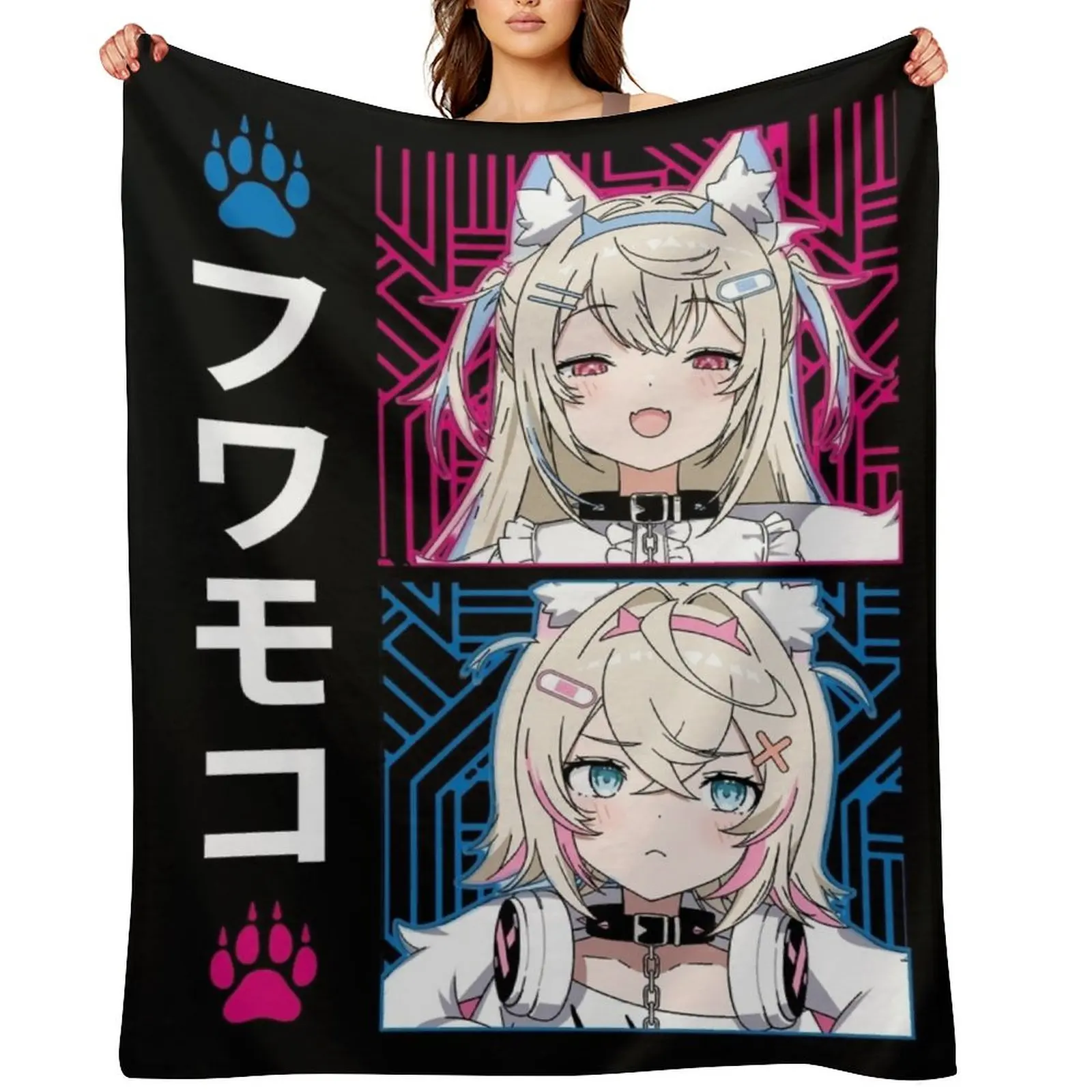 

FuwaMoco Advent Throw Blanket Plush Decorative Sofas Bed linens christmas decoration Blankets