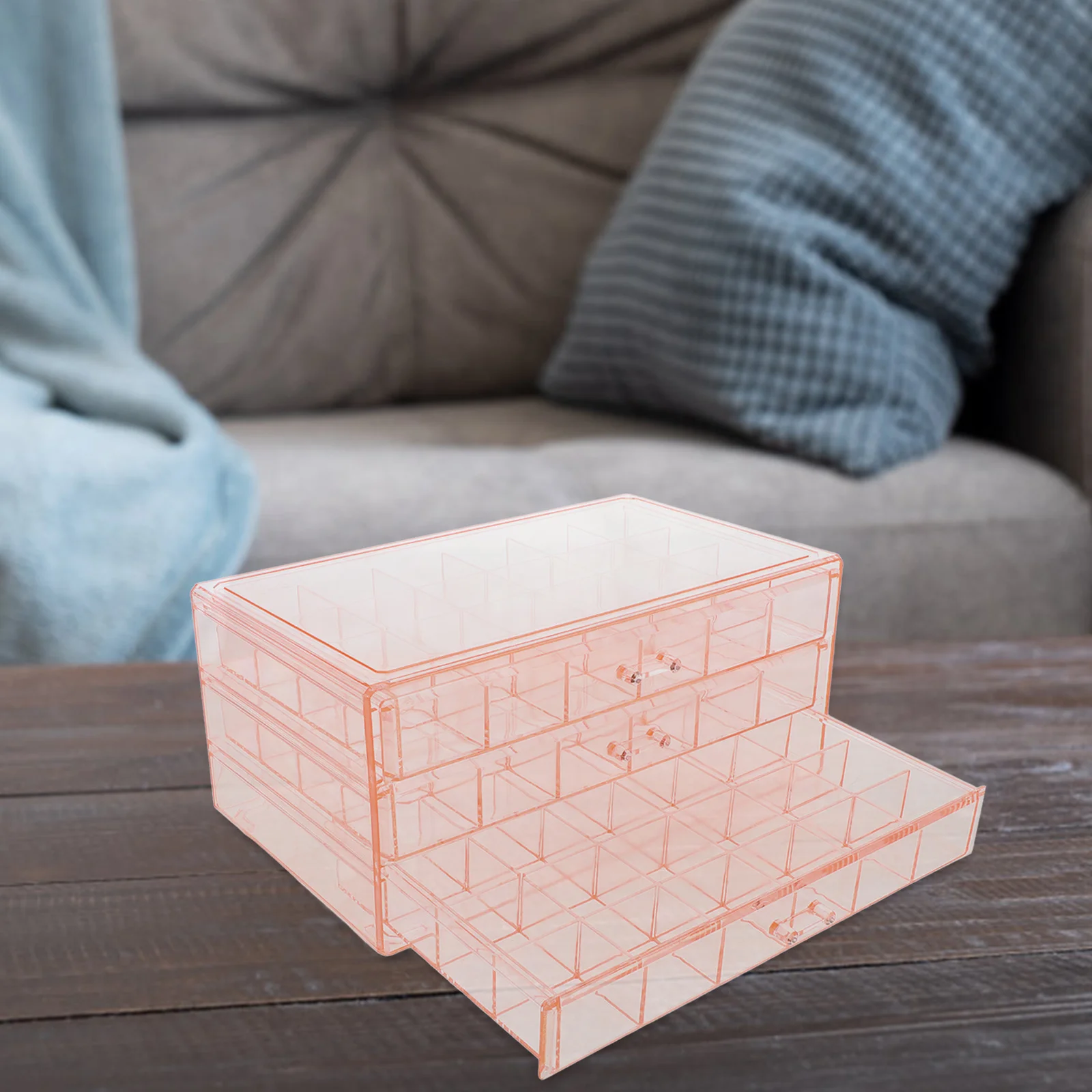 3-Layer Jewelry Storage Box Lightweight Organizer for Rings Earrings Bracelets Necklaces Desktop Jewelry Holder