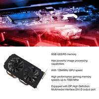 Gaming Graphics Card 2 Cooling Fans 16 PCI Express 3.0 256bit Support 8K   Graphics Card Good Performance for Office