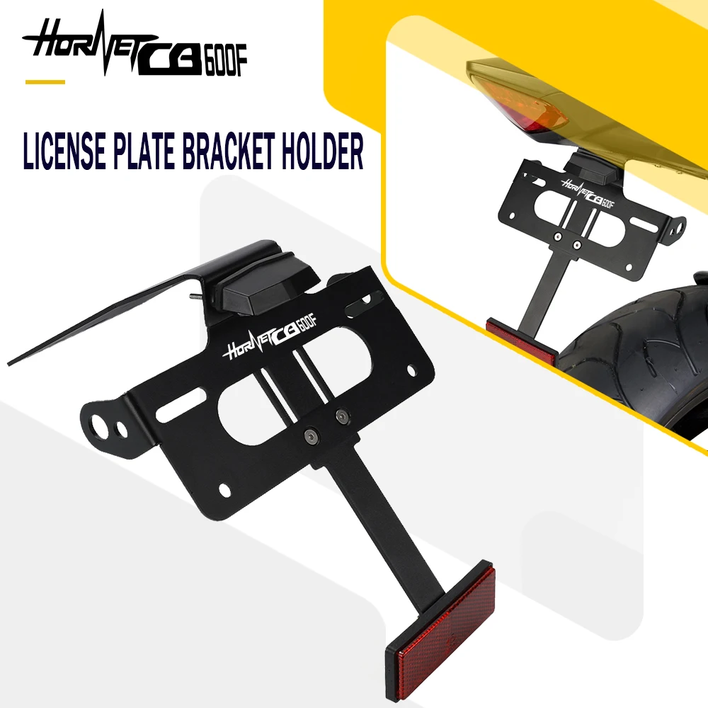 

License Number Plate Holder Frame Signal Light Bracket For Honda CB600F CB599 Hornet 599 600 CB600FHORNET CB599Hornet 2007-2013