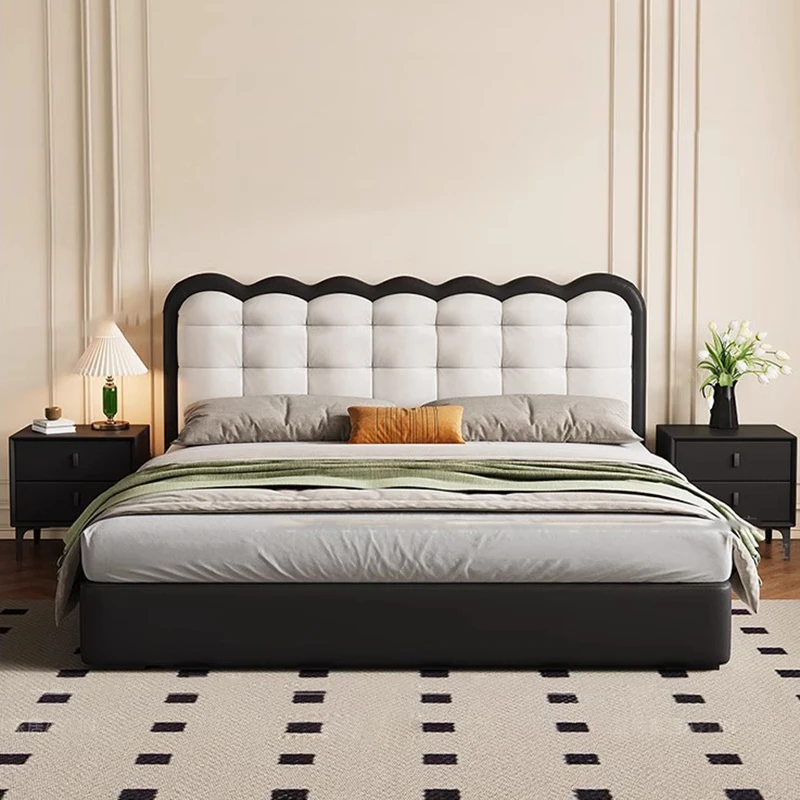 

Rustic Design Double Bed White Heavy Minimalist Cheap Frame Double Bed Mattress Luxury Modern Camas Twin Furnitures For Bedroom