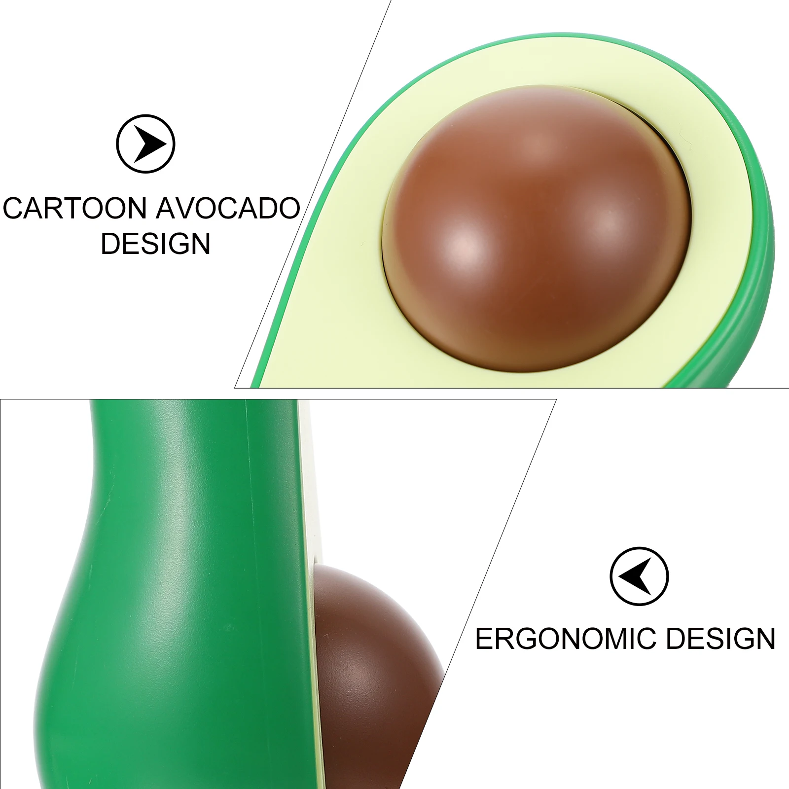 

Массажный мяч с рисунком авокадо, портативный массажер для тела, портативный легкий, без заусенцев, идеальный размер, подарок на день рождения