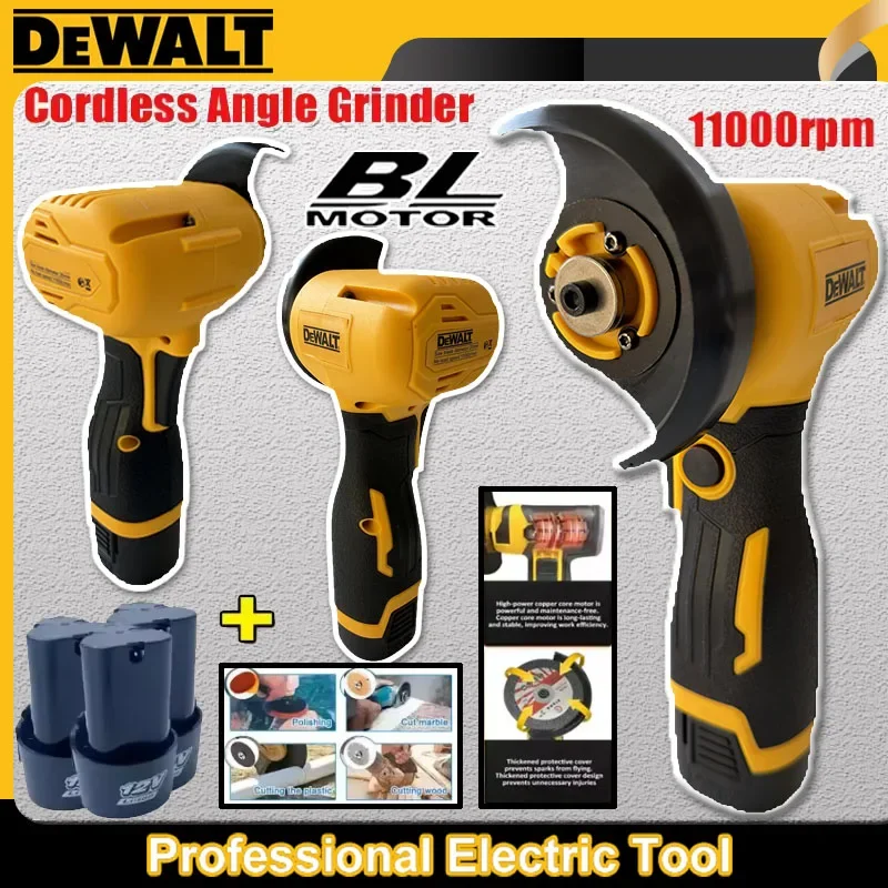 

Аккумуляторная мини-угловая шлифмашина DEWALT 12В, многофункциональная бытовая ручная угловая шлифмашина
