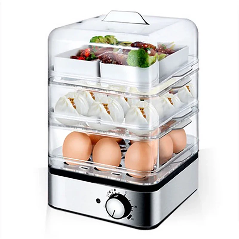 #Egg Steamer KY-301 Three Layers Of Steamer Can Cook 24 Eggs At a Time Electric Steamer Can Steam Corn At a Fixed Time