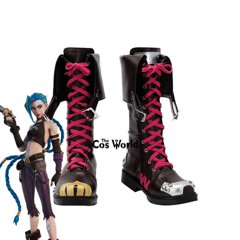 

LOL The Loose Cannon Jinx Games Customize Cosplay Shoes Boots