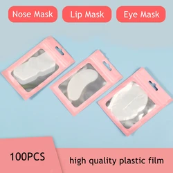 Película de plástico desechable para ojos, labios, nariz, máscara, espinillas, cara profunda, cuidado de la piel, belleza, papel ultrafino, producto de salón de belleza Facial