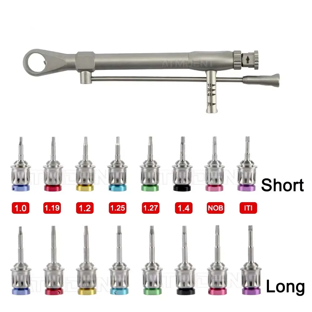 

NIGF 1 шт. стоматологические универсальные динамометрические отвертки для имплантатов, гаечный ключ, универсальный набор для прототиков, материалы для стоматолога