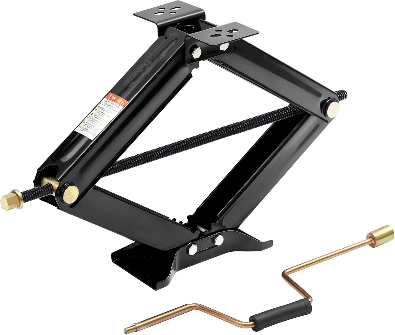 

6500lb Heavy Duty RV Scissor Jack Stabilizer 24' with Crank Handle - 1 Pack