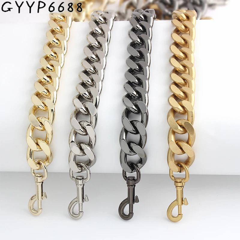 2/4PCS 30-45-60-100cm 25mm Aluminum Metal Thick Bag Chains For Chain Charm Shoulder Bags Wallet Handle Handbag Strap Accessories