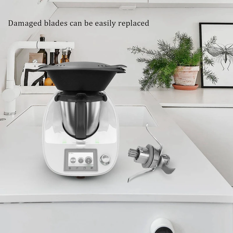 شفرة خلاط من الفولاذ المقاوم للصدأ ، مرفق التقليب ، فراشة مخفقة ، ملحقات بديلة لـ Vorwerk Thermomix TM21