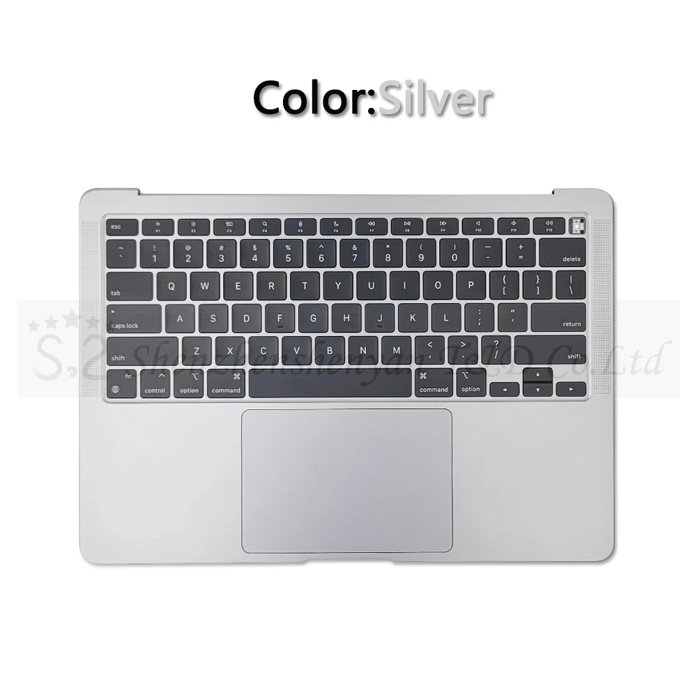 Imagem -02 - Topcase Completo para Laptop para Macbook Air Touchpad Cinza Espacial Prateado Cor de Deus Emc 3598 m1 A2337 13 2023