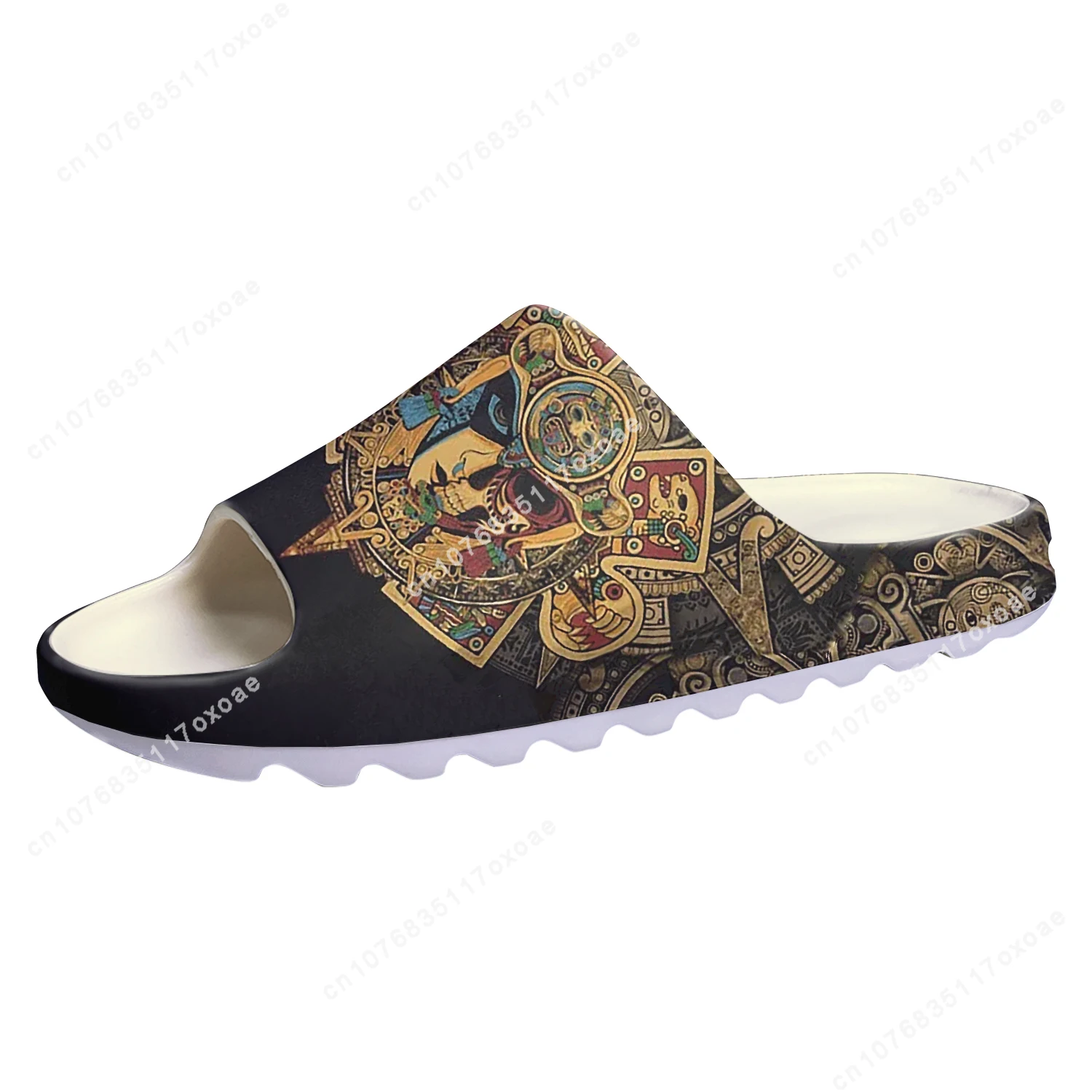 Mexican Aztec Quetzon Soft Sole Sllipers Home Clogs Step On Water Shoes Mens Womens Teenager Step in Customized Sandals