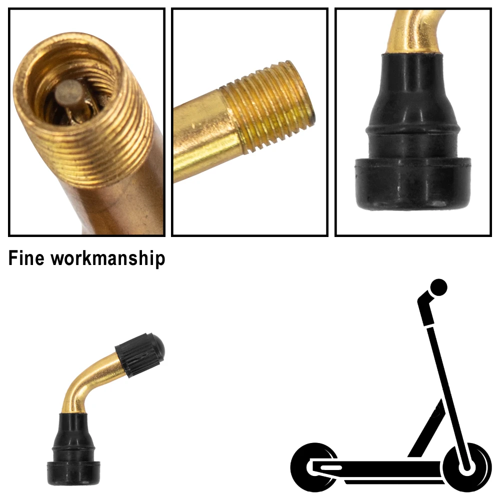 Tubeless Tyre Valve Stems For Electric Scooter PVR70 60 50 40 Degree Air Tyre Valve Stem For Xiaomi M365 Pro Pro2 1s MI3/4 4Pro