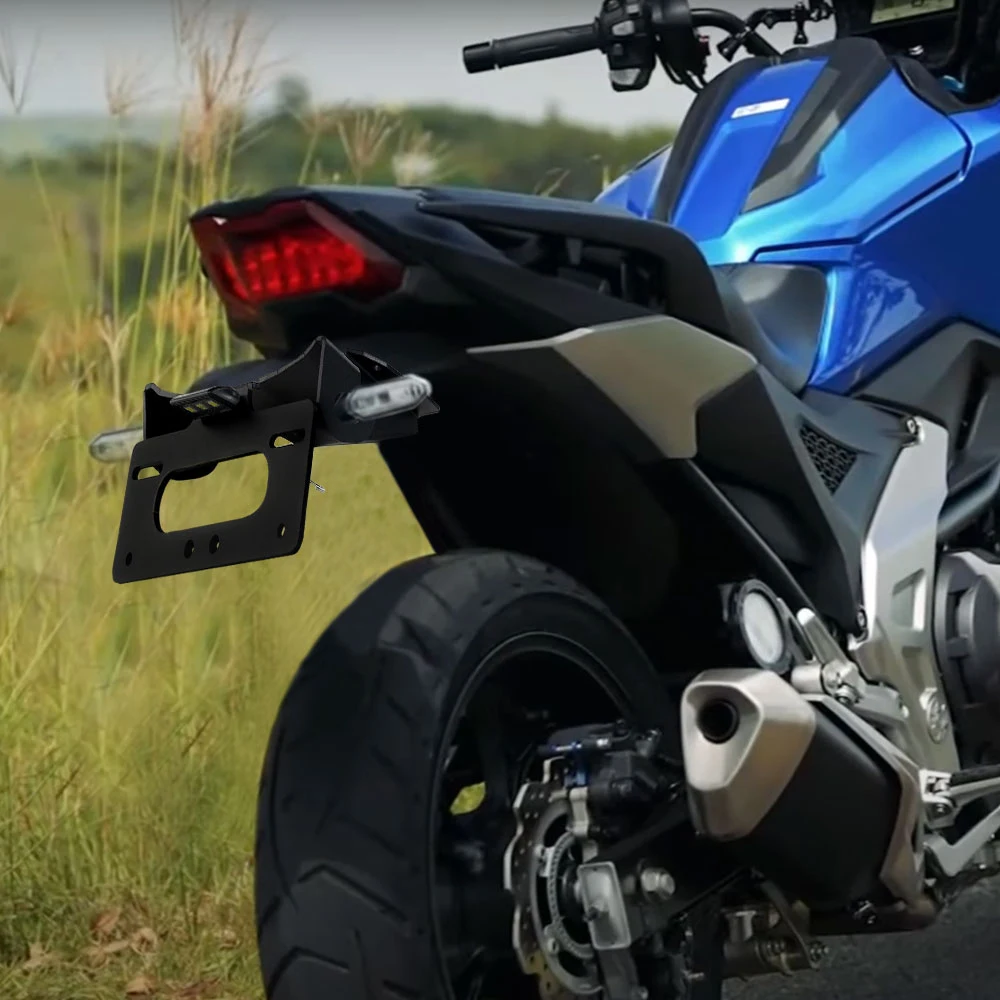 Motorcycle For Honda NC750X 2021 2022 2023 2024 Rear NC 750X License Plate Holder Bracket with Light Tail Tidy Fender Eliminator